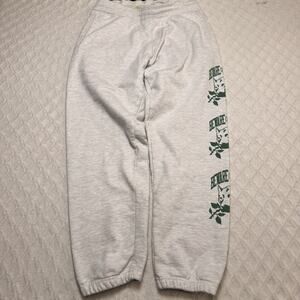 Chinatown Market Heavy Weight Gray Sweat Pants “ be aware of Humans” Men XL